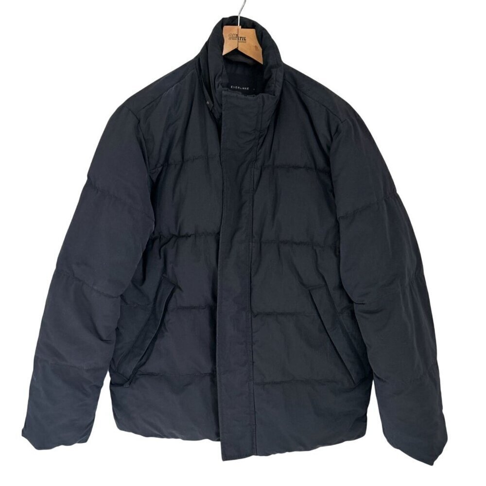 Everlane Puffer Black Jacket/Coat Lined Size Med